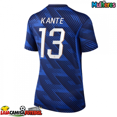 Camisa de Futebol França Kante #13 Equipamento Principal Mulheres Mundo 2026 Manga Curta